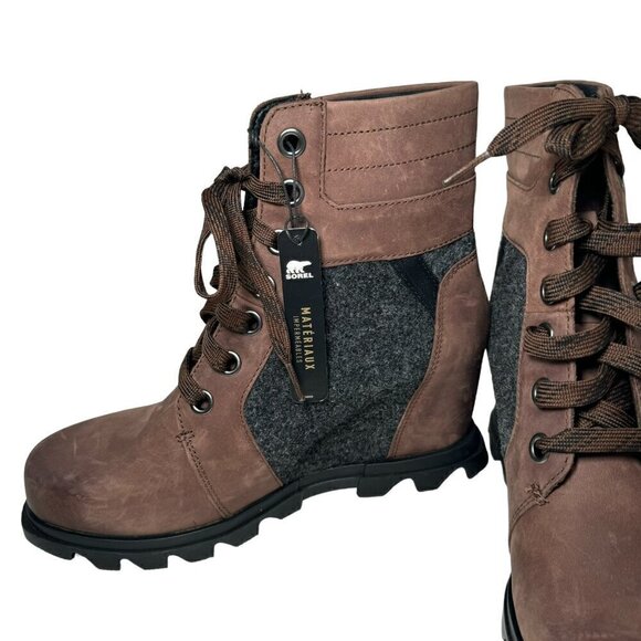 Sorel Women's Joan of Arctic Wedge III Lexie Boots Tobacco size 9.5 NEW - Picture 6 of 9